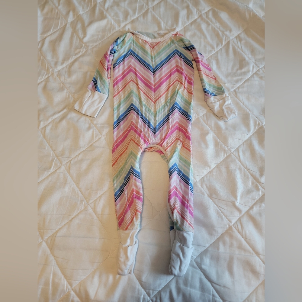 Little Sleepies 0-3 Chevron One Piece